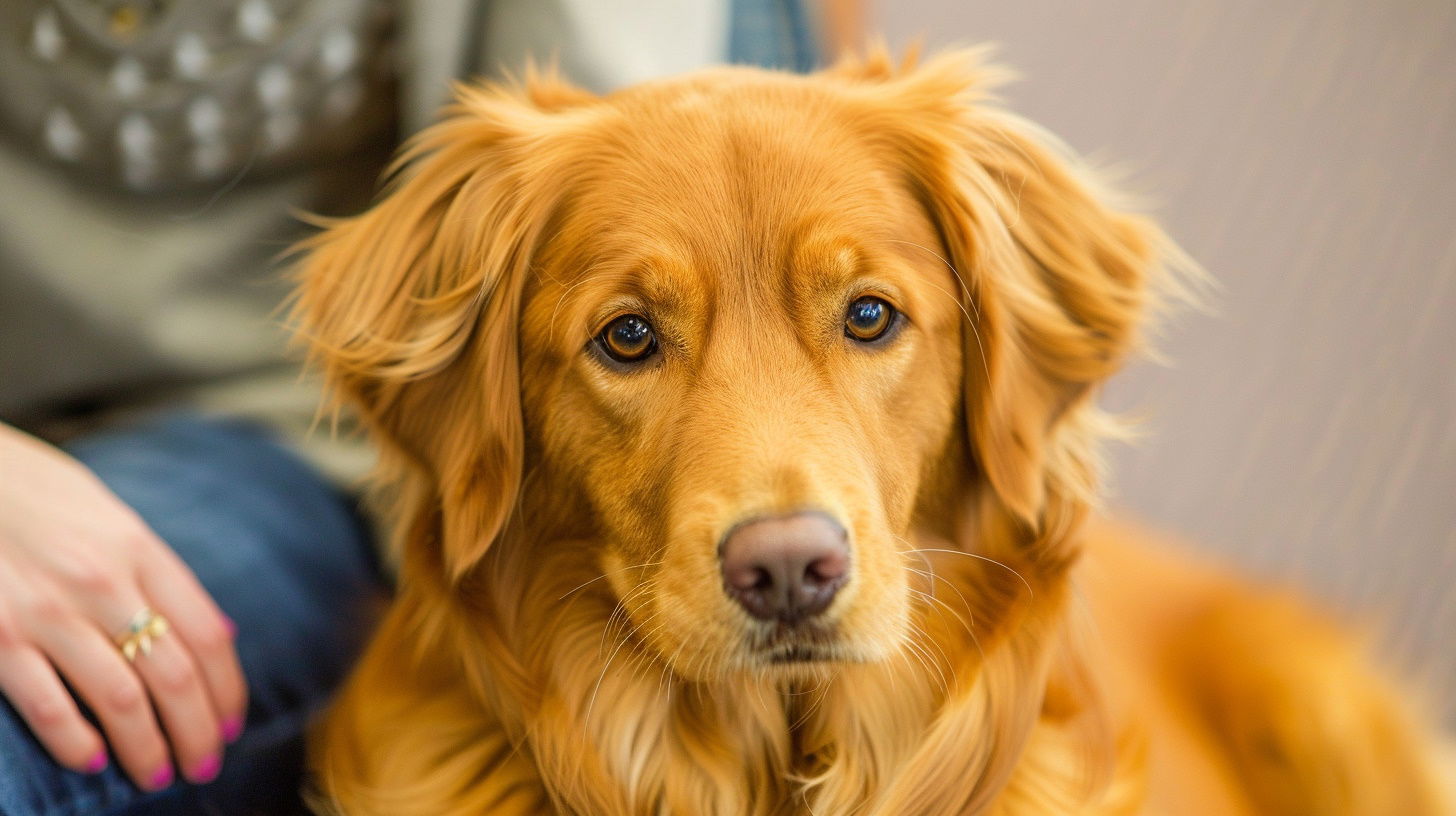 Un beau chien roux